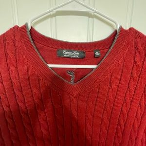 Knit Sweater Vest Red Cypress Links